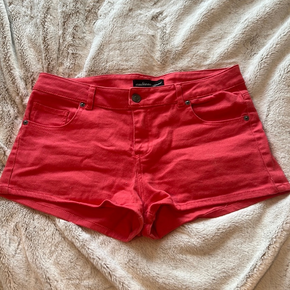 Orange jean shorts size M, Ambience Apparel